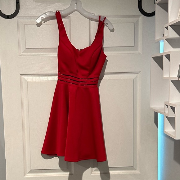 Red Short Dress - Picture 3 of 4